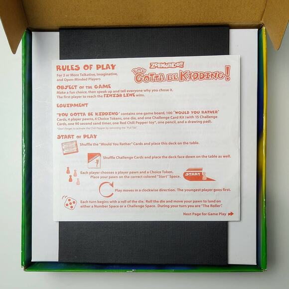 ZOMBMONDO!! You Gotta Be Kidding! Kids Game 2004 *Missing Chili Pepper* - Picture 3 of 4